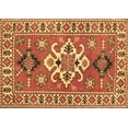 thumbnail image 1 of Ahgly Company Indoor Rectangle Geometric Brown Traditional Area Rugs, 2' x 3', 1 of 4