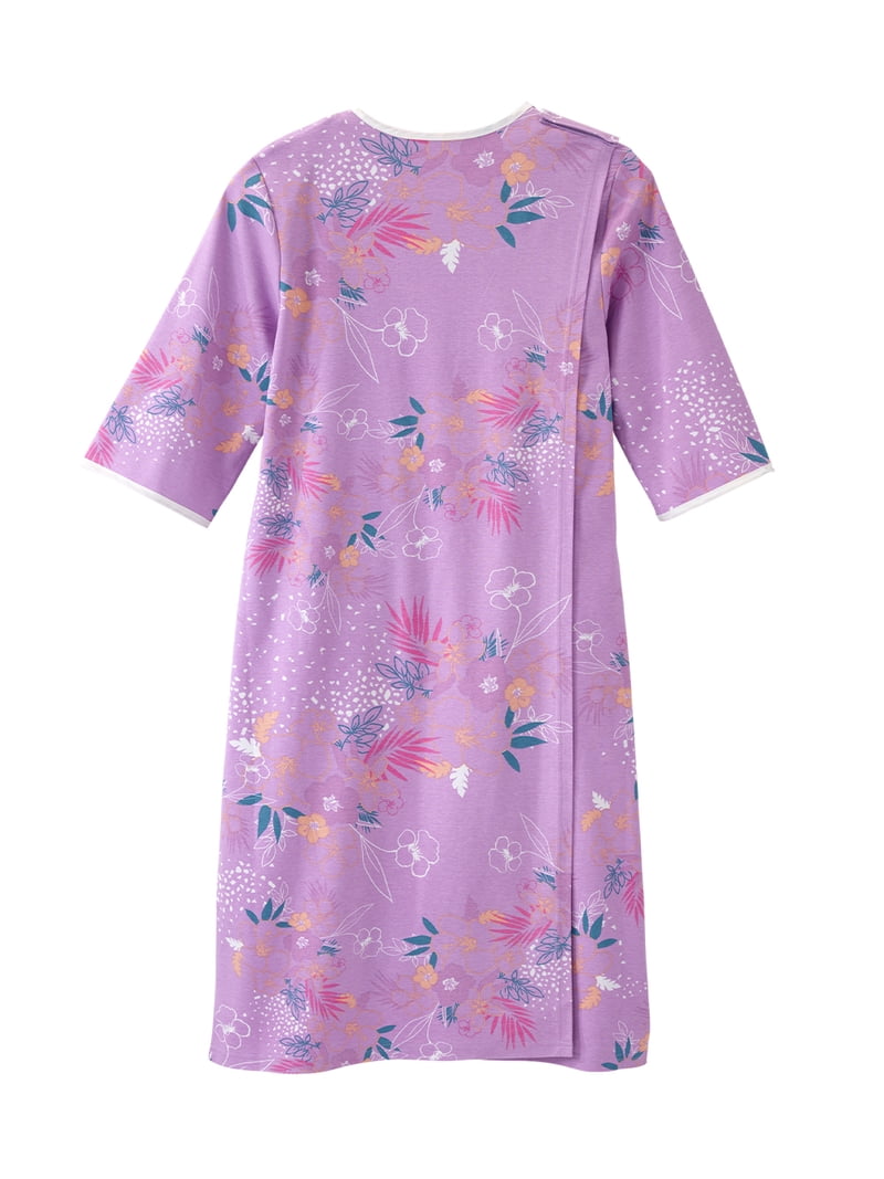 chinese dress ladies Silverts Women's Adaptive Clothing Open Back Knit Nightgown, Assisted Dressing  Gown for Elderly, Nursing Home Wear