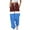 Blue, variant on HAiming Women's Jogger Sweatpants Color Block Drawstring High Elastic Waist Casual Loose Workout Trousers with Pocket