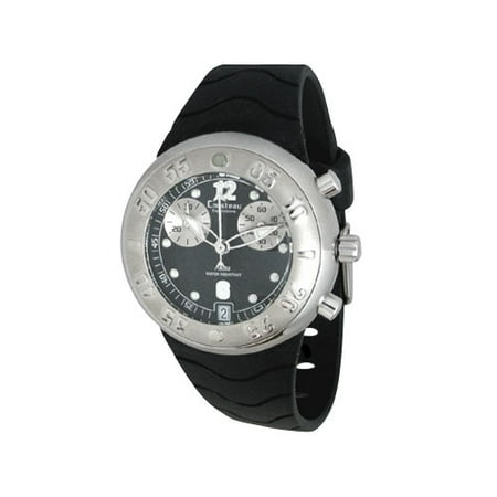 Cousteau Exploration Ladies Chronograph Rubber Strap Watch