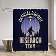 thumbnail image 2 of Bigfoot and UFO Shower Curtains Purple Bigfoot Waterproof Bathroom Curtains with Hooks, Unique Official Bigfoot Research Team Themed Bathroom Decor, 2 of 6