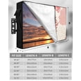 thumbnail image 7 of Coastal Ocean Coral Outdoor TV Cover 70 to 75 inch Red Pink Theme Pattern Waterproof Dustproof TV Covers for Outside with Zipper Remote Control Pocket Flat Screen Protectors, 7 of 7