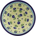 thumbnail image 2 of Polish Pottery Bowl 6-inch Polmedia Blue Bursts Theme Hand Painted in Boleslawiec, Poland + Certificate of Authenticity, 2 of 6