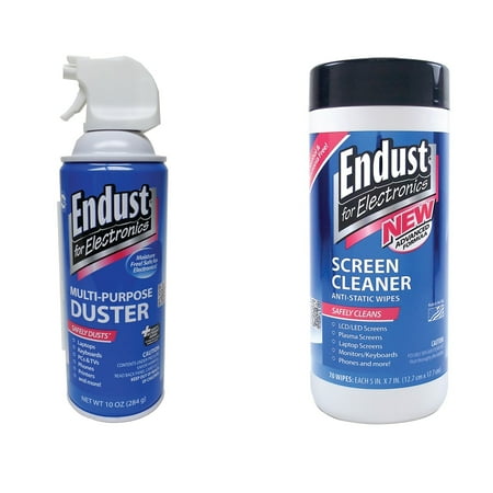 UPC: 0843631107997 | Endust Screen Cleaning Wipes 70 Count (11506) and Electronics Duster 10 oz. (11384) KITDUSTWIPE1