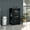 Grey, variant on Modern - Style Bar Cart with Two Side Shelves | Mixing and Serving Platform for Cocktails | Organized Display of Glassware