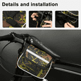 thumbnail image 3 of Yapicoco Bicycle Front Pannier Frame Bag, Fitting Under 6.2 Bike Phone Bag, Front Top Tube Bike Tool Bag Pouch Handlebar Pressure Resistant Hard Shell Bike Bags for Bicycles Front and Rear Rack, 3 of 8
