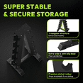 thumbnail image 3 of HANDBODE 5-Tier A-Frame Dumbbell Rack, 550 lb Capacity Compact Storage Organizer for Heavy Weight Dumbbells, Space-Saving Weight Stand for Home Gym, 3 of 8