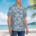 thumbnail image 5 of Xecao Sunflowers print Hawaiian shirt - a stylish short-sleeve button-down for men, perfect for casual beach and tropical outings., 5 of 9