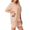 thumbnail image 2 of Cueply 2 Piece Sets for Women Summer Outfits Lounge Set Casual Matching Clothing Oversized T-Shirt Biker Shorts, 2 of 7