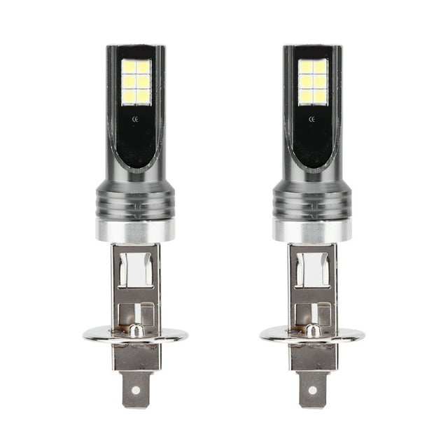 Faro de coche 2 uds 3030-12LED H1 24W 6000K coche LED faro antiniebla Auto accesorio ANGGREK Otros