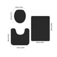 thumbnail image 3 of JunYeShi Clearance Under $2.00 Bathroom Toilet Cover Bathroom Mats Absorbent Printed Floor Mats Bathroom Toilet 3 Piece Floor Mat Set, 3 of 8