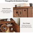 thumbnail image 6 of Tribesigns 70.9" TV Stand for Living Room, Mid Century Modern Entertainment Center with 6-Tier Storage Shelf, 6 of 7