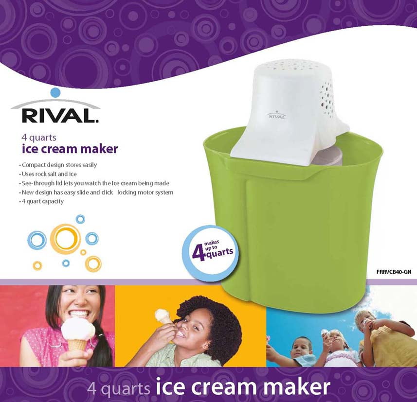 rival ice cream maker walmart cheap online