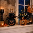 thumbnail image 5 of Indoor Halloween Table Decorations 14 X 12 Inch Black Jack O Lantern Arrangement Spooky Halloween Decor for Home Party Centerpiece 1 Count, 5 of 6