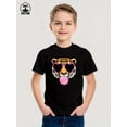 thumbnail image 4 of MAWOTEA Cute Tiger And Bubble Kids T-shirt With 100% Cotton Fabric,Suitable for Boys And Girls,Size From 3T-13Y,Ideal Gift for Kids, 4 of 5