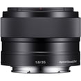 thumbnail image 3 of Sony E 35mm F1.8 OSS Standard Prime Lens (SEL35F18) – APS-C E-Mount | Bright F1.8 Aperture | Built-In Optical SteadyShot | BackPack, 64GB Card, Flex Tripod, Cap Keeper, Cleaning Kit and More, 3 of 8