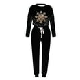 thumbnail image 4 of Moxiu Womens Christmas Tracksuit,Sweatsuits for Women Sets 2 Piece Christmas Outfits Glitter Xmas Tree Print Casual Lounge Sets Holiday Two Piece Sweat Suits Joggers Tracksuit Multicolor,XXL, 4 of 4