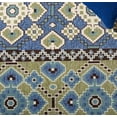 thumbnail image 4 of Safavieh Veranda Moriah Geometric Indoor/Outdoor Area Rug, Green/Blue, 8' x 8' Round, 4 of 9