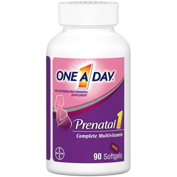 One A Day Women's Prenatal Multivitamin with Omega 3 and DHA, 90 Ct