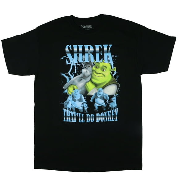 DreamWorks Shrek T-Shirt Men's That'll Do Donkey Graphic Print Crewneck Tee