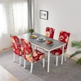 thumbnail image 6 of Dining Chair Covers Set of 4 Stretch Spandex Dining Room Chair Covers Parsons Chair Slipcovers Dining Chair Protector Anti-dust Chair Seat Protector for Dining Room Hotel, Kitchen, Party, 6 of 6