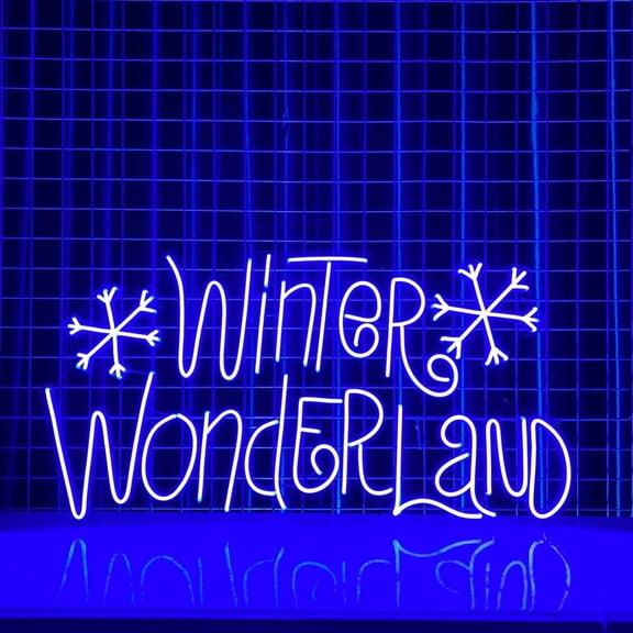Handmadetneonsign Winter Wonderland Neon Sign, Christmas Wall Art Decor, Christmas Wall Decor
