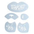thumbnail image 1 of 1 juego de pntil reutilizable para arte corporal/pintura facial de ojos para maquilje de Halloween Colcomx Stencil de la pintura de la cara, 1 of 8