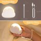 thumbnail image 2 of Rechargeable Nomad Night Light, Cloud LED Child Night Light with 4 Intensity and Silicone Lanyard, Bedside Lamp (White 1pcs), 2 of 5