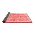 thumbnail image 2 of Ahgly Company Indoor Square Abstract Red Modern Area Rugs, 5' Square, 2 of 4