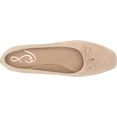 thumbnail image 5 of Sam Edelman Marisol Cappuccino Squared Toe Slip On Classic Leather Ballet Flats (Cappuccino, 9), 5 of 6