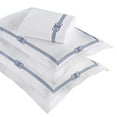 thumbnail image 3 of Superior Moonlawn Embroidered Cotton Duvet Cover Set, Full/Queen, White/Navy Blue, 3 of 11