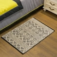 thumbnail image 3 of Handwoven Black and White Textured Wool Flatweave Kilim Rug, 3 of 7