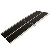 7-ft x 30-in Portable Multifold Wheelchair Ramp 800 lb. Weight Capacity, Maximum 14-in Rise