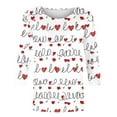 thumbnail image 7 of Mifsaly 3/4 Sleeve Valentines Shirt Women Bow Print Crewneck Blouse Heart Graphic Pullover Tops Girlfriend Gifts Loose T-Shirts Fashion Spring Summer Outfits M, 7 of 7