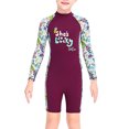thumbnail image 1 of Buceo vela niños traje de traje de baño traje de baño niños traje de baño espalda con cremallera cremallera ropa de baño para nadar buceo snorkeling púrpura xxl Inevent OD003662-05, 1 of 7