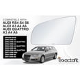 thumbnail image 3 of exactafit 8015L Driver Side Mirror Glass Replacement Fits Audi A3 A4 RS4 S4 A6 S6 Quattro Left Hand 3m Adhesives, 3 of 7