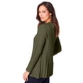 thumbnail image 3 of Jessica London Women's Plus Size Chevron Fit & Flare Sweater, 3 of 5