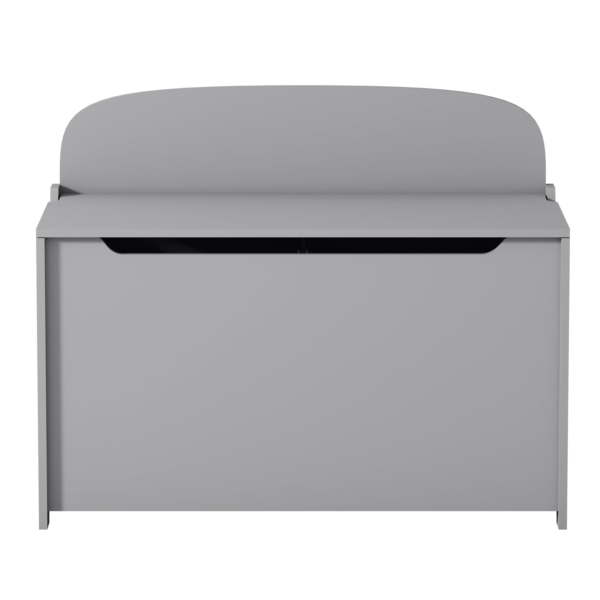 Toy Storage Organizer, iRerts Wood Kids Storage Bench with Hinges and Seating Bench, Girls Boys Toy Storage Box for Building Blocks, Books, Kids Storage Bench for Entryway, Bedroom, Playroom, Gray