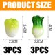 thumbnail image 4 of Un conjunto de pegatinas con mensajes de verduras y frutas, pegatinas tridimensionales 3D para refrigerador de frutas, 4 of 5