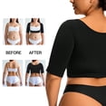thumbnail image 3 of Women's Arm Shapewear Plus Size Compression Short Sleeve Garment U Shaped Body Shaper, 3 of 6