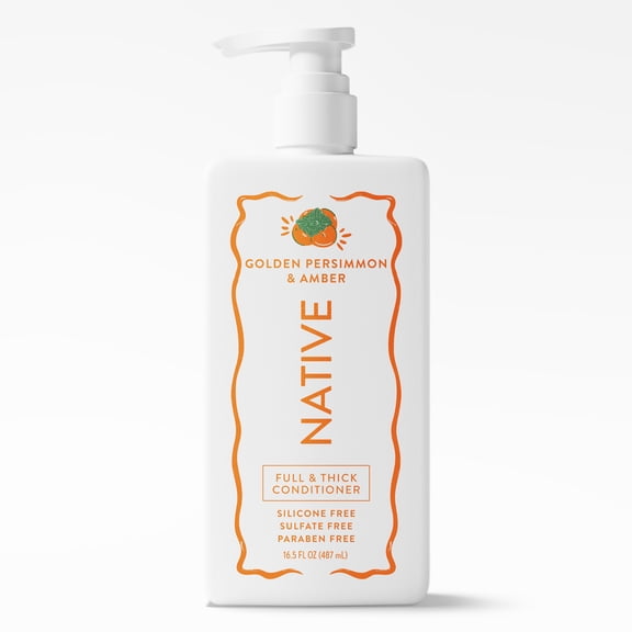 Native Full & Thick Conditioner, Golden Persimmon & Amber, Silicone and Sulfate Free, 16.5 fl oz