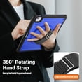 thumbnail image 4 of for Kids Rugged Heavy Duty Case for iPad Air 13 2024, Shockproof 360 Degree Rotatable Kickstand with Handstrap Protective Hybrid Cover Case for iPad Air 13 2024, Darkblue, 4 of 12