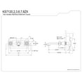 thumbnail image 2 of Kingston Brass KS7126ZX Millennium Double-Handle 3-Hole Wall Mount Bathroom Faucet in Polished Nickel, 2 of 5