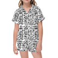 thumbnail image 1 of WEAIXIMIUNG Children Casual Comfortable And Stylish Short Sleeved Sleepwear Set 8-9 Years, 1 of 4