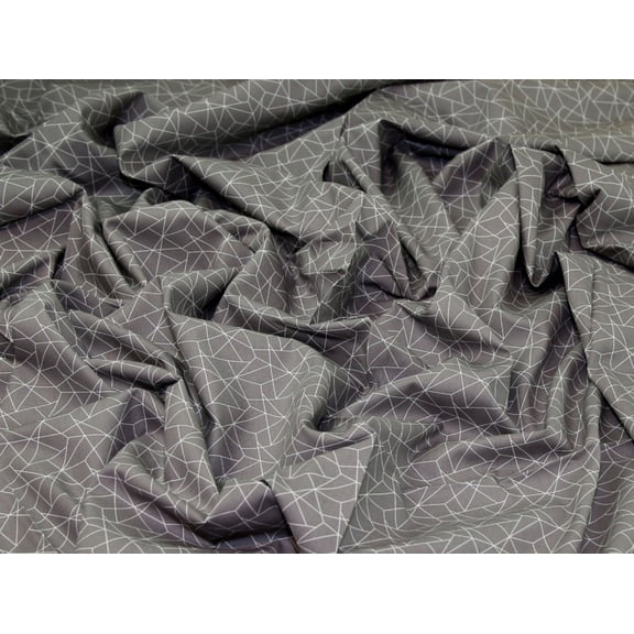 Minerva 100% Cotton Poplin Fabric Grey - per yard