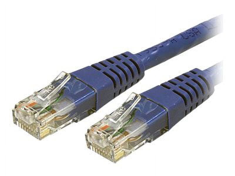StarTech 75ft CAT6 Ethernet Cable - Blue CAT 6 Gigabit Ethernet Wire -250Mhz 100W PoE RJ45 UTP Molded Network Patch Cord with Strain Relief (C6PATCH75BL)