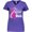 Purple, variant on Inktastic Breast Cancer Awareness I Support My Mom with Pink Ribbon Women's V-Neck T-Shirt