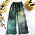 thumbnail image 5 of Womens Wide Leg Pants Halloween Sweatpants Spooky Print Flannel Baggy Fit Fall 2026 Casual Joggers Lounge Pajama Pants Holiday Costumes with Pockets,M,Black, 5 of 6