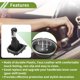 thumbnail image 3 of Pomo de cambio manual de 5 velocidades Unique Bargains con cubierta para VW Golf 5 MK5 GTI GTD 2004-2009, plástico, cuero sintético, palanca de cambios automotriz, pomo negro, 3 of 6
