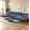 Dark Blue, variant on BSHTI 107.09" U Shape Sofa Bed with Adjustable Backrest, Soft 4 Seater Couch for Living Room(Dark Gray)